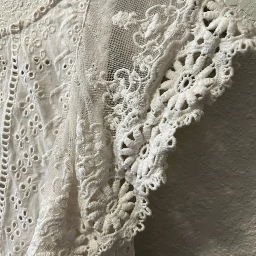 Free People Aurelia Eyelet Top - Picture 6 of 10